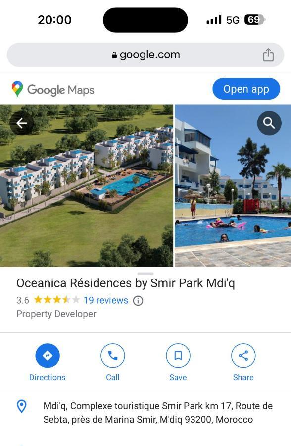 Smir Park Apartment Mdi'Q , Marina Smir, Oceanica المظهر الخارجي الصورة